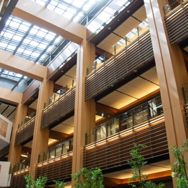Tokyo Midtown, Galleria avec l'œuvre Forest of the village guardian de Eriko Horiki 3