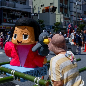 Fukagawa Hachiman Matsuri, char portatif