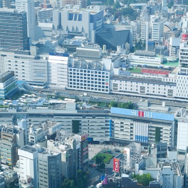 Vue de Seibu Ikebukuro Honten depuis l'observatoire du Sunshine 60