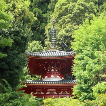 Hozan-ji (Nara), pagode rouge Tahoto du temple