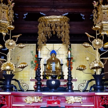 Konkai Komyo-ji (Kyoto), statue de Bouddha Amida de la Terre Pure
