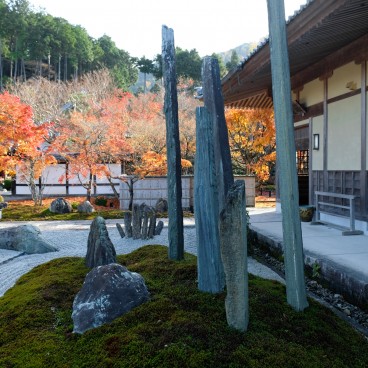 Enko-ji, vue sur le jardin Honryutei 3