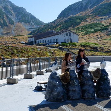 Murodo, terminal routier et entrée de la station de montagne