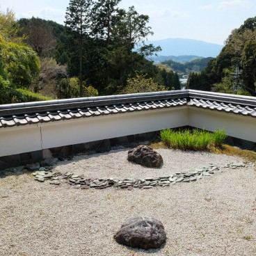 Oka-dera (Asuka), jardin sec du temple