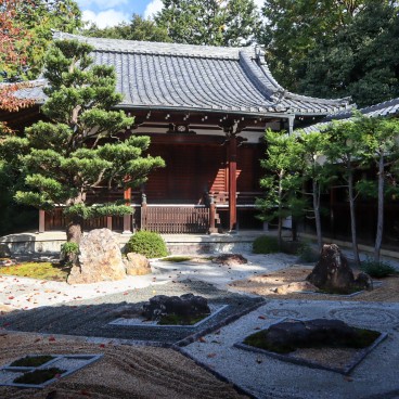 Shinnyo-do (Shinshogokuraku-ji), visite intérieure et vue sur le jardin Zuien no niwa