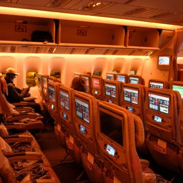 Voyage en période de Covid, dans l'avion 2