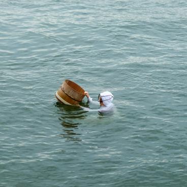 Ile des perles de Mikimoto, démonstration des plongeuses Ama 3