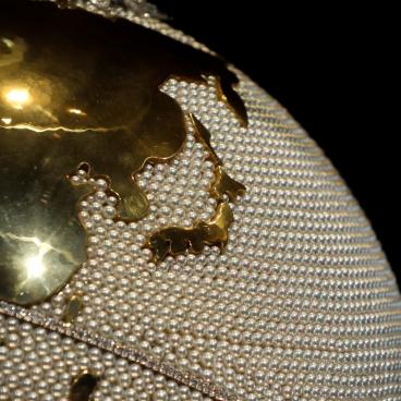 Ile des perles de Mikimoto, globe exposé au musée des perles