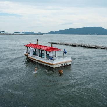 Ile des perles de Mikimoto, démonstration des plongeuses Ama