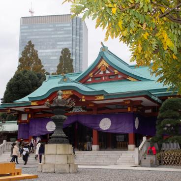 Hie-jinja (Tokyo), séance photos pour les enfants qui célèbrent Shichi-Go-San en novembre