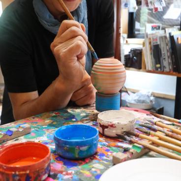 Sasebo-Koma-Honpo, atelier de peinture de toupie 2