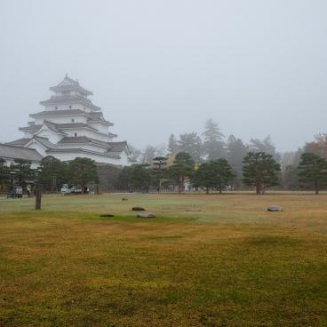 Aizu-Wakamatsu, parc du château de Tsuruga