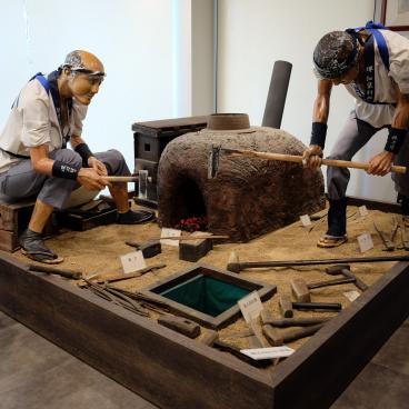 Musée du couteau Sakai-Tohji, exposition sur le savoir-faire des artisans