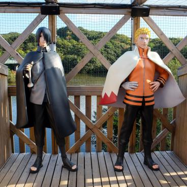 Nijigen no Mori, Naruto & Boruto Shinobi-Zato, représentation de Sasuke et Naruto