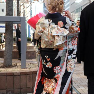 Jeunes japonaises en kimono furisode pour Seijin no hi 6