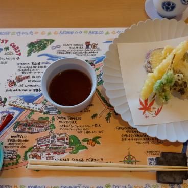 Restaurant japonais Aonoya (Seikaiha), tempura au menu du déjeuner