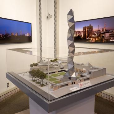 Art Tower Mito, maquette du complexe