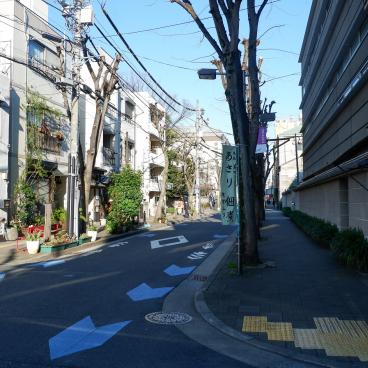Koto à Tokyo, rue du quartier Kiyosumi-Shirakawa 3