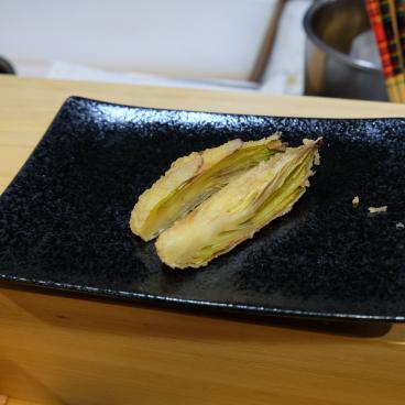 Tempura Tobari, tempura de bourgeon de fruit du dragon