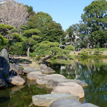 Kiyosumi Teien, chemin de pierre pas à pas Isowatari 2