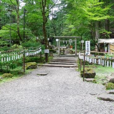 Futarasan-jinja (Nikko), allée dans l'enceinte du sanctuaire