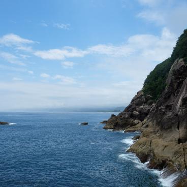 Kumano (Mie), littoral rocheux Onigajo
