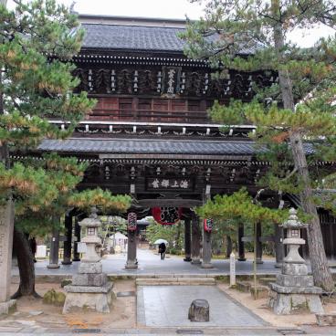 Amanohashidate, temple Chion-ji en hiver