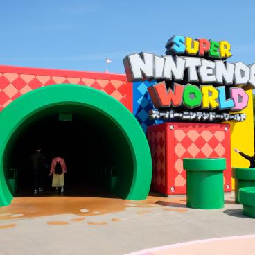 Super Nintendo World (USJ, Osaka), entrée du monde depuis le parc Universal Studios Japan