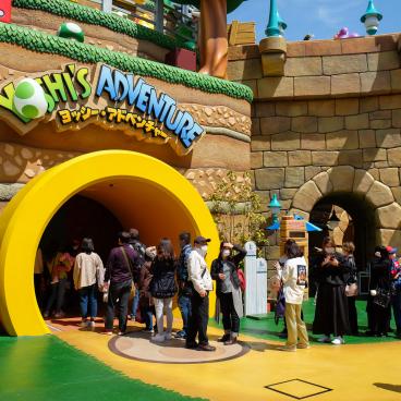 Super Nintendo World (USJ, Osaka), entrée de l'attraction Yoshi's Adventures
