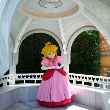 Super Nintendo World (USJ, Osaka), séance de photo avec la princesse Peach