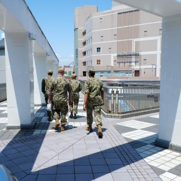 Yokosuka, militaires américains de l'US Navy 