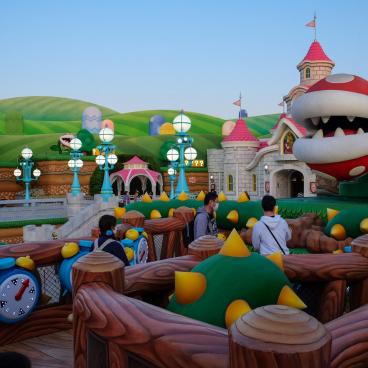 Super Nintendo World (USJ, Osaka), mini-jeu interactif avec le Power-Up Band 3