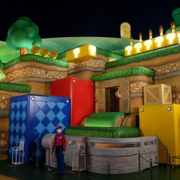 Super Nintendo World (USJ, Osaka), mini-jeu interactif avec le Power-Up Band 4