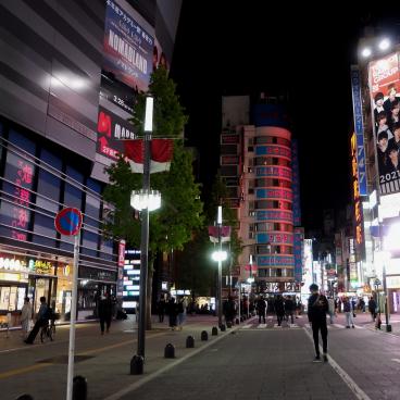 Tokyo dans le noir sous état d'urgence, Shinjuku est