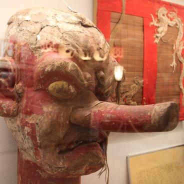 Sawara (Katori, Chiba), représentation de tengu au musée Dashi Kaikan 