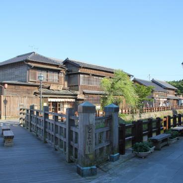 Sawara (Katori, Chiba), pont Toyahashi (Jâ-jâ-bashi) dans le quartier préservé