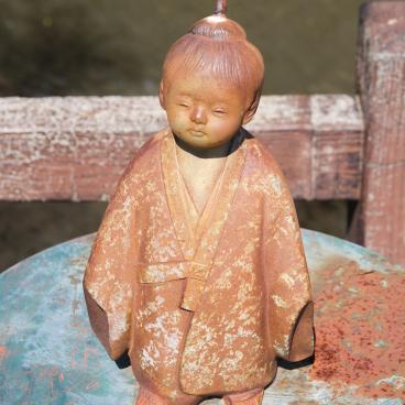 Sawara (Katori, Chiba), statuette japonaise le long du canal