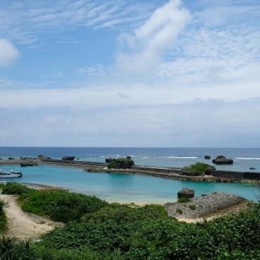 Cap Higashi-Hennazaki (Miyako-jima), port de pêche de Bora 