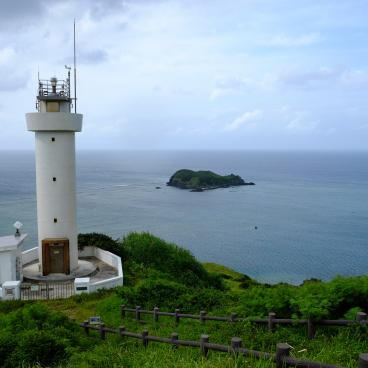 Hirakubo (Ishigaki), phare Hirakubozaki à la pointe nord de l'île 