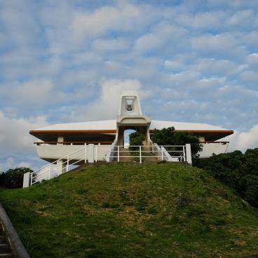 Observatoire Makiyama (Irabu-jima), vue sur la plateforme