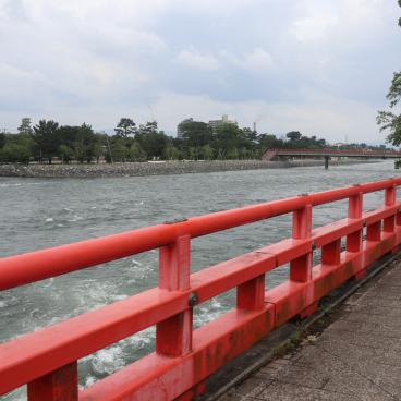 Barrage d'Amagase (Uji), vue sur la rivière Uji 2