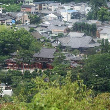 Mont Daikichi (Uji), vue sur le temple Byodo-in