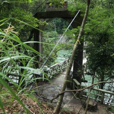 Barrage d'Amagase (Uji), vue sur le pont Amagasetsuri