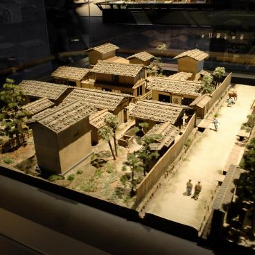 Musée de l'histoire d'Osaka, diorama de l'ancienne ville d'Osaka