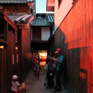 Musée Konjakukan (Osaka Museum of Housing and Living), reproduction d'une rue de Tenjinbashi 2