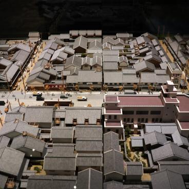 Musée Konjakukan (Osaka Museum of Housing and Living), diorama de l’avenue Sakai-suji en 1912