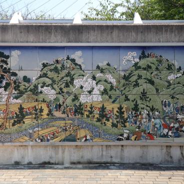 Tempozan (Osaka), paysage traditionnel du parc Tempozan