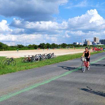Berges Arakawa Dote (Tokyo), piste cyclable dédiée 2