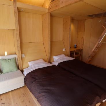 Kur Park Nagayu (Taketa, Oita), intérieur d'un cottage 2