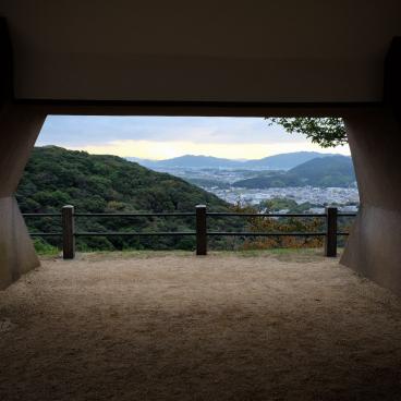 Château de Sumoto (Awaji), base en béton armé de la tour